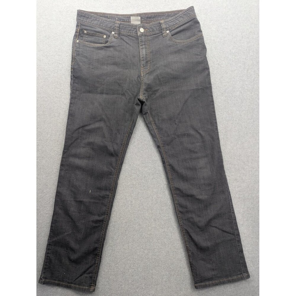 PrAna Jeans Mens 38x32 Gray Slim Fit Organic Cotton Denim Stretch Casual Preppy
